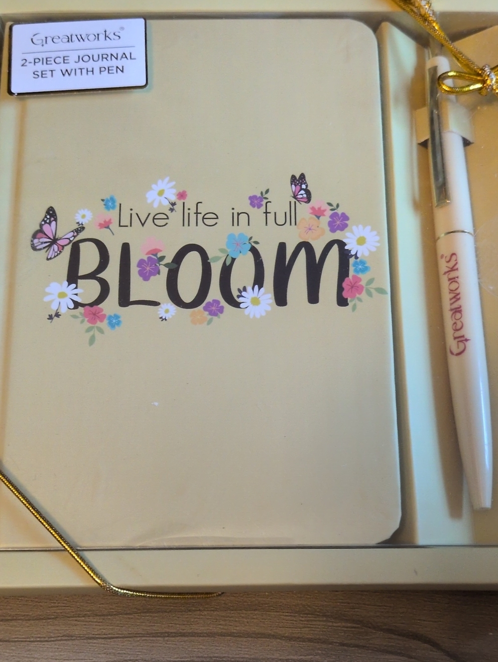 'Live Life in Full Bloom'  Journal Set with Pen
